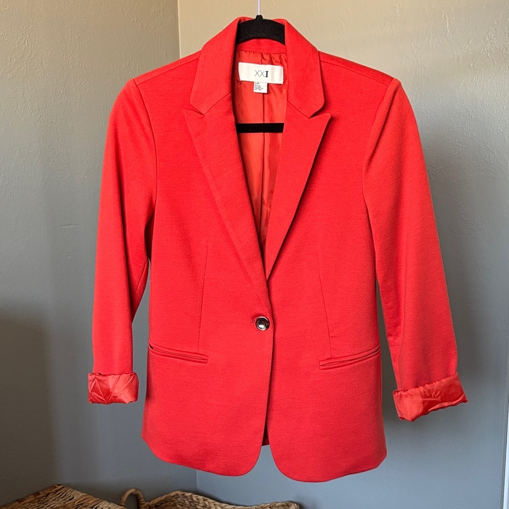 Forever 21 Bold Red Women's Blazer